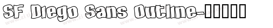 SF Diego Sans Outline字体转换